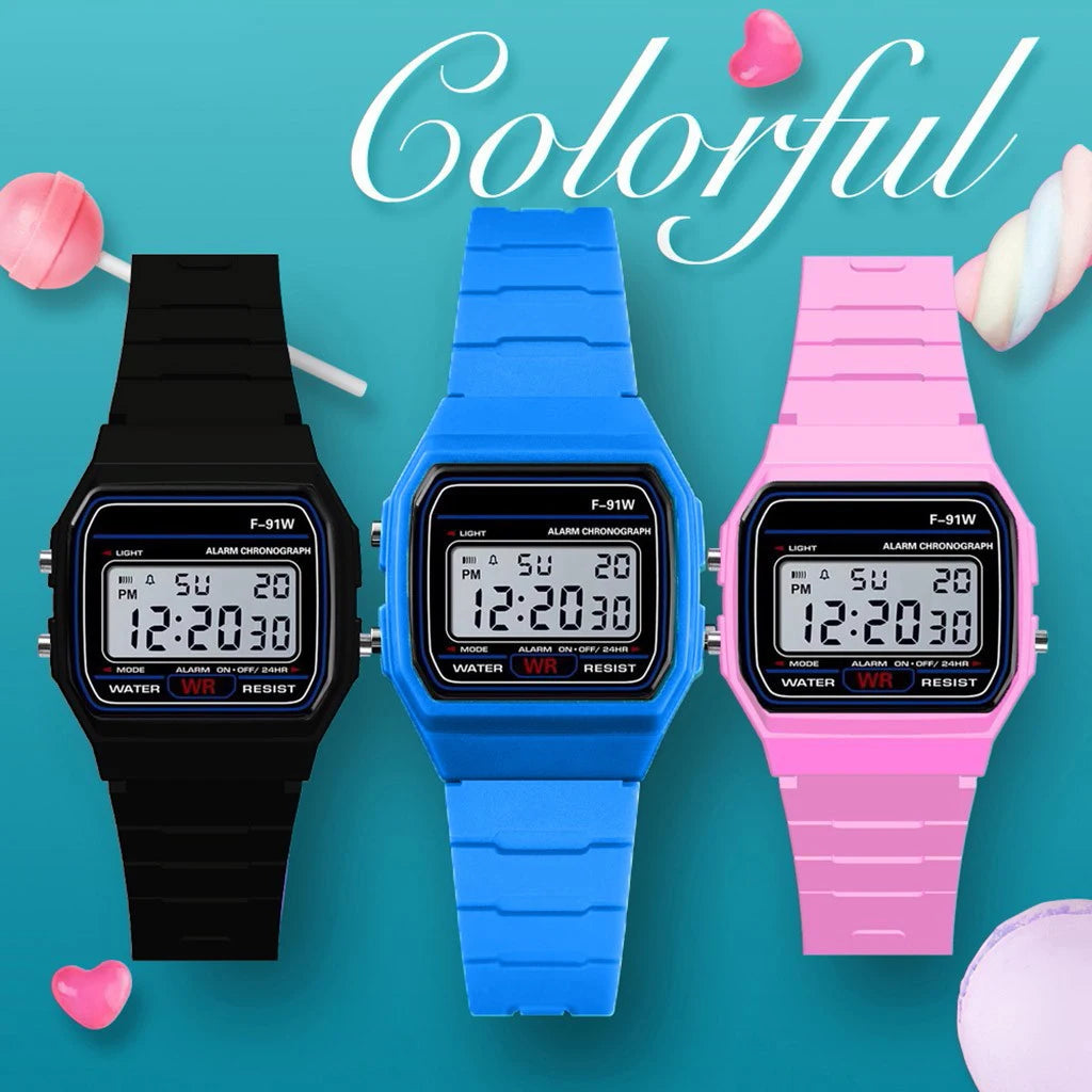 Digital Sport Wrist Watch With LED Backlight & Alarm