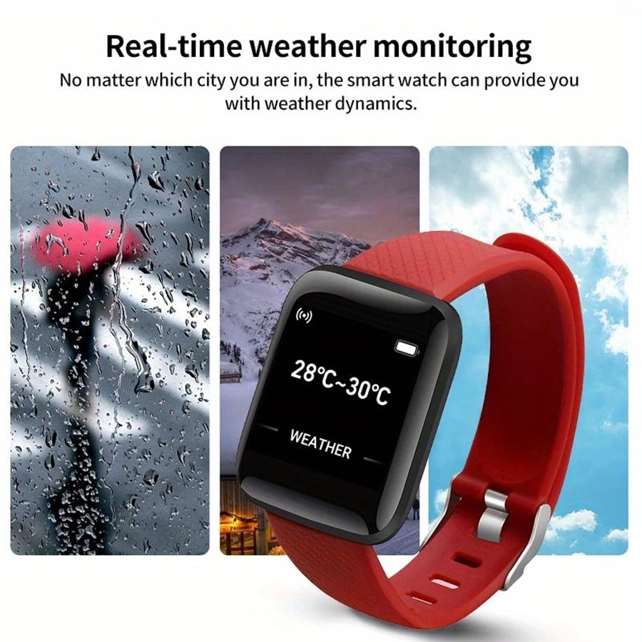 Fitness Tracker Smart Watch With Heart Rate & Alerts