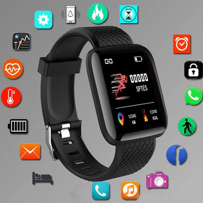 Fitness Tracker Smart Watch With Heart Rate & Alerts