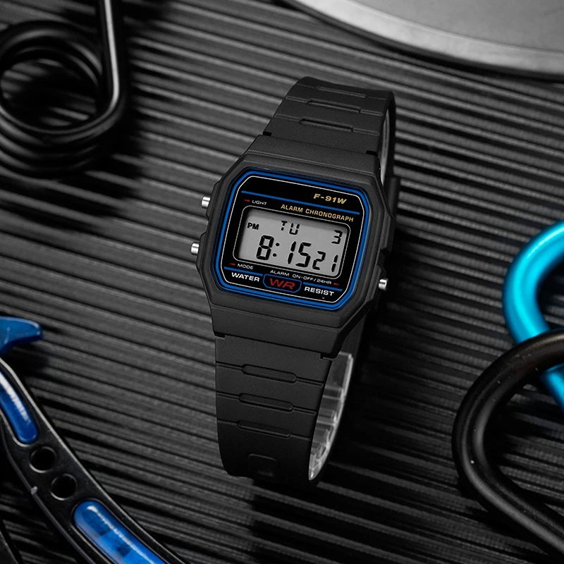 Digital Sport Wrist Watch With LED Backlight & Alarm
