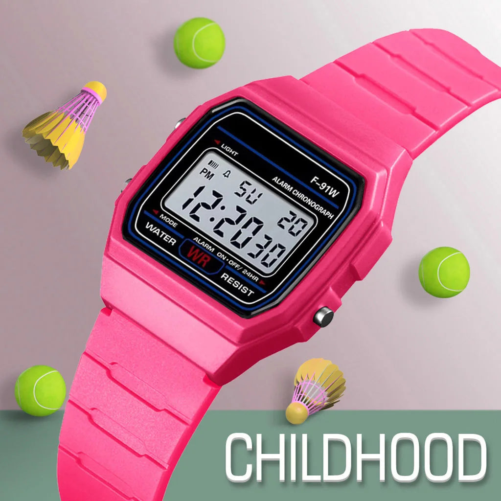 Digital Sport Wrist Watch With LED Backlight & Alarm