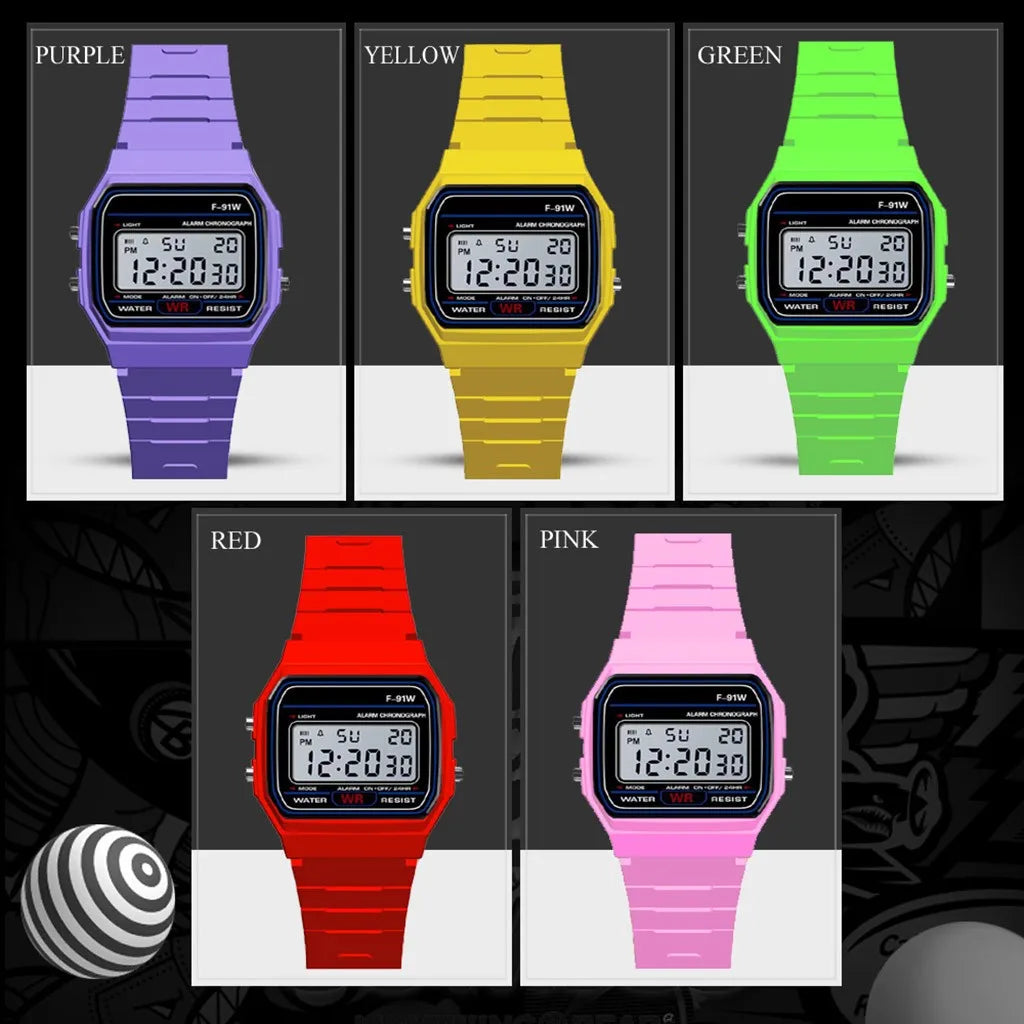 Digital Sport Wrist Watch With LED Backlight & Alarm