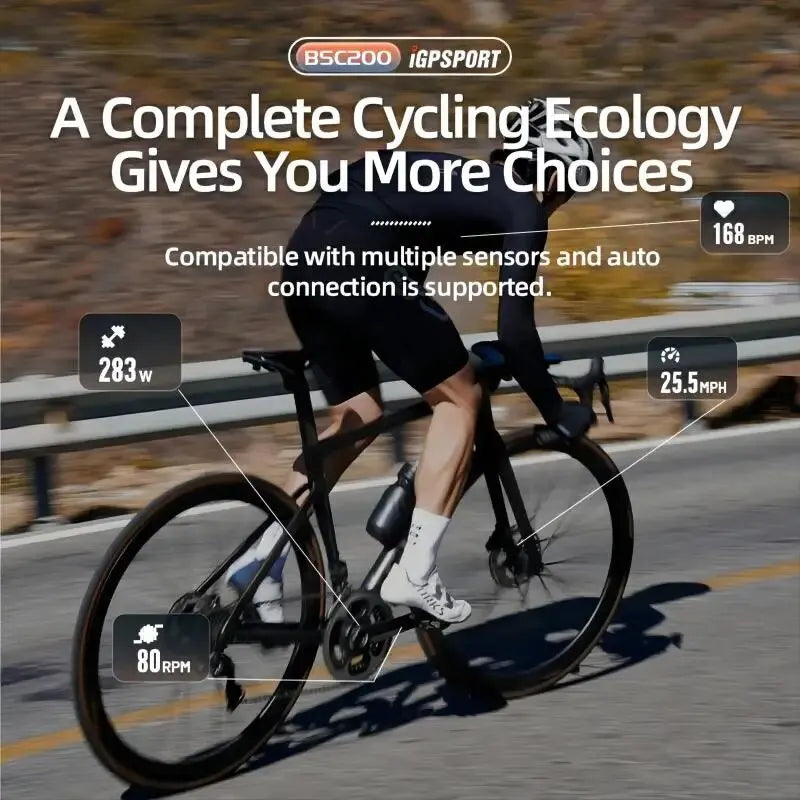 GPS Bike Computer With Navigation – ANT+ & Bluetooth