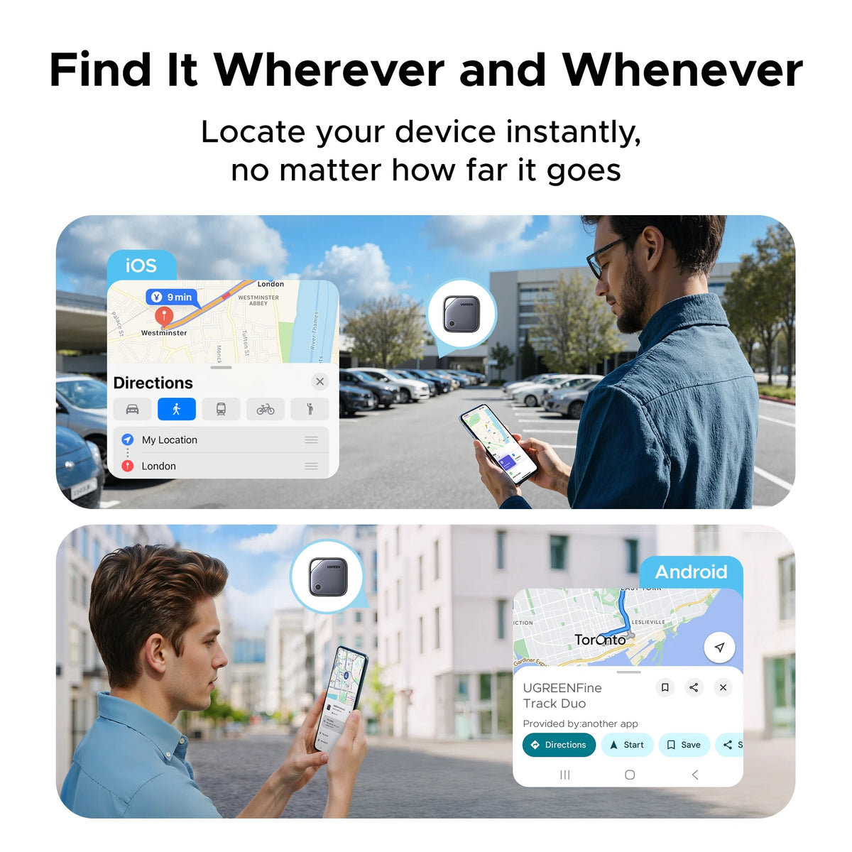 Smart Bluetooth Finder Card For iOS And Android Devices